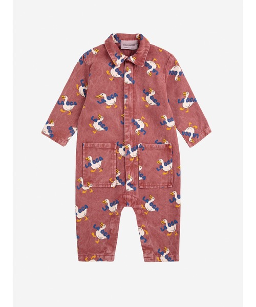 BOBO CHOSES(ボボショーズ)の「La Oca all over woven overall(サロペット/オーバーオール・キッズ・ブラウン・24MONTH/6MONTH/9MONTH/18MONTH)」の1枚目の写真