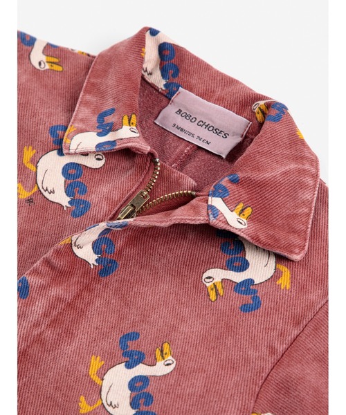 BOBO CHOSES(ボボショーズ)の「La Oca all over woven overall(サロペット/オーバーオール・キッズ・ブラウン・24MONTH/6MONTH/9MONTH/18MONTH)」の4枚目の写真