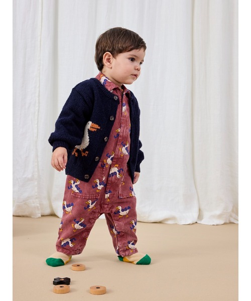 BOBO CHOSES(ボボショーズ)の「La Oca all over woven overall(サロペット/オーバーオール・キッズ・ブラウン・24MONTH/6MONTH/9MONTH/18MONTH)」の7枚目の写真
