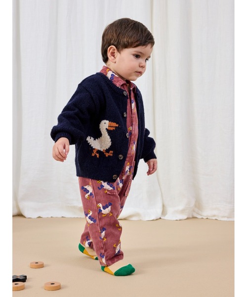 BOBO CHOSES(ボボショーズ)の「La Oca all over woven overall(サロペット/オーバーオール・キッズ・ブラウン・24MONTH/6MONTH/9MONTH/18MONTH)」の8枚目の写真