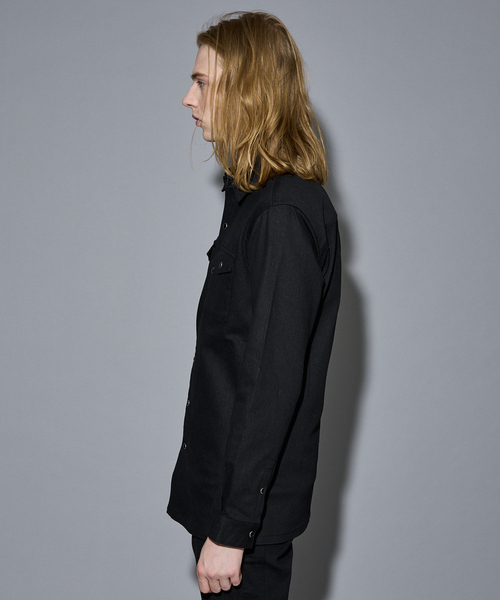 5351 POUR LES HOMMES（ゴーサンゴーイチプールオム）の「【セットアップ対応 / ストレッチ】ウエスタン デニムシャツ（シャツ/ブラウス・メンズ・インディゴブルー/ブラック・44/46/48/50）」の5枚目の写真