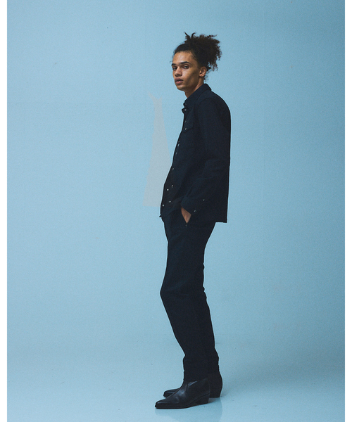 5351 POUR LES HOMMES（ゴーサンゴーイチプールオム）の「【セットアップ対応 / ストレッチ】ウエスタン デニムシャツ（シャツ/ブラウス・メンズ・インディゴブルー/ブラック・44/46/48/50）」の15枚目の写真