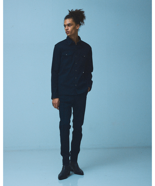 5351 POUR LES HOMMES（ゴーサンゴーイチプールオム）の「【セットアップ対応 / ストレッチ】ウエスタン デニムシャツ（シャツ/ブラウス・メンズ・インディゴブルー/ブラック・44/46/48/50）」の16枚目の写真