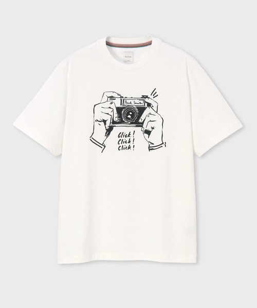 Paul Smith（ポールスミス）の「“Shutter Hands” Tシャツ【253503 919T】（Tシャツ/カットソー・メンズ・オレンジ/ホワイト・SMALL/MEDIUM/LARGE/X-LARGE/XX-LARGE）」の2枚目の写真
