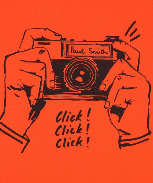 Paul Smith（ポールスミス）の「“Shutter Hands” Tシャツ【253503 919T】（Tシャツ/カットソー・メンズ・オレンジ/ホワイト・SMALL/MEDIUM/LARGE/X-LARGE/XX-LARGE）」の5枚目の写真