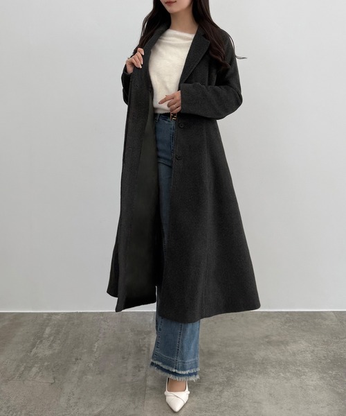 セール】ウエストシェイプシングルチェスターコート（チェスターコート