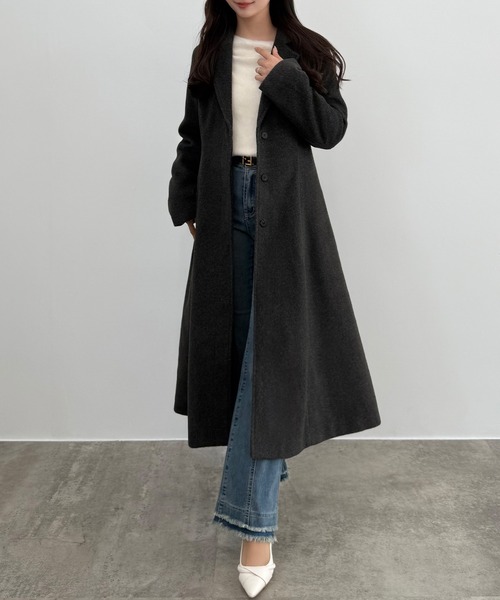 セール】ウエストシェイプシングルチェスターコート（チェスターコート