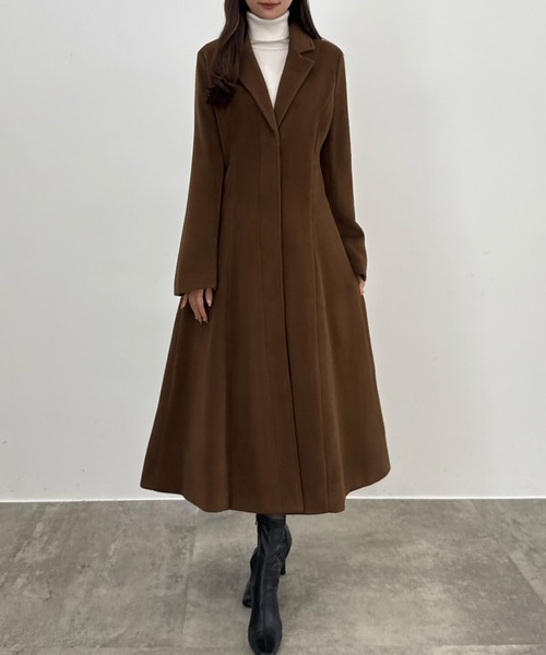 セール】ウエストシェイプシングルチェスターコート（チェスターコート