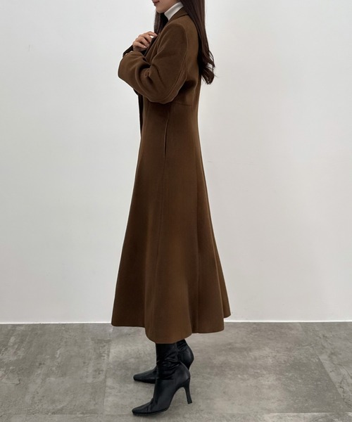 CENEA（セネア）の「ウエストシェイプシングルチェスターコート（チェスターコート・レディース・ブラウン/チャコール/アイボリー/ブラック・SMALL/MEDIUM/LARGE/X-LARGE）」の18枚目の写真