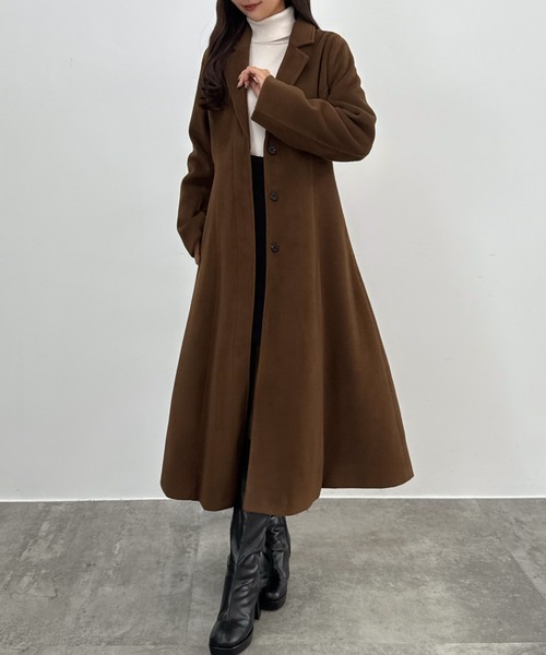 セール】ウエストシェイプシングルチェスターコート（チェスターコート