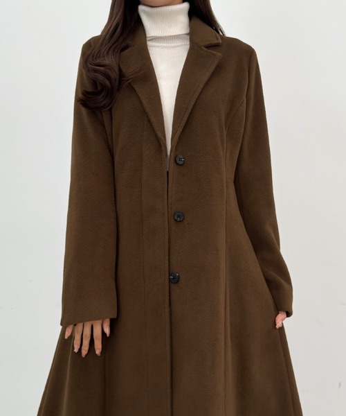 セール】ウエストシェイプシングルチェスターコート（チェスターコート
