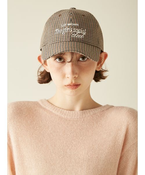 LILY BROWN（リリーブラウン）の「エンブロイダリーロゴキャップ（キャップ・レディース・ブラウン/ピンク/チェック・F）」の18枚目の写真