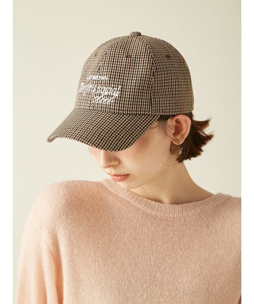 LILY BROWN（リリーブラウン）の「エンブロイダリーロゴキャップ（キャップ・レディース・ブラウン/ピンク/チェック・F）」の19枚目の写真