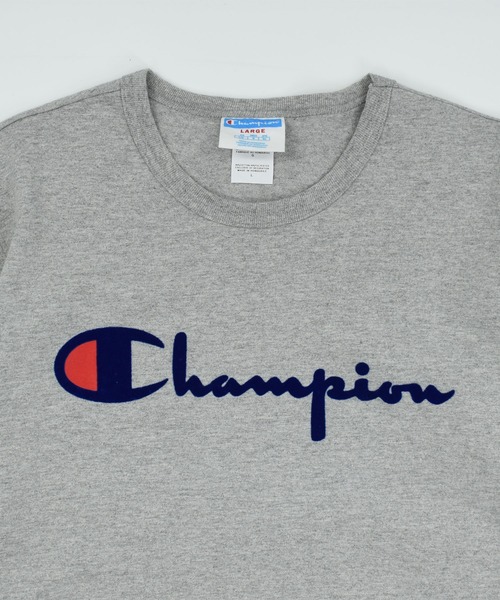 LABORATORY R(ラボラトリーアール)の「【USED】Champion ロゴ Tシャツ(Tシャツ/カットソー・メンズ・グレー・LARGE)」の2枚目の写真