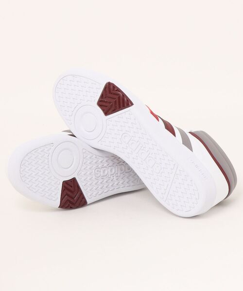 adidas(アディダス)の「【adidas】HOOPS 4.0 MID(スニーカー・メンズ・ホワイト×グレー・25.5cm/26.0cm/26.5cm/27.0cm/27.5cm/28.0cm/29.0cm)」の3枚目の写真