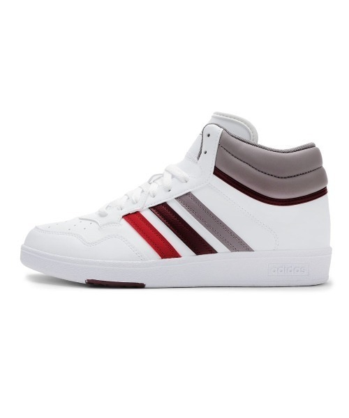adidas(アディダス)の「【adidas】HOOPS 4.0 MID(スニーカー・メンズ・ホワイト×グレー・25.5cm/26.0cm/26.5cm/27.0cm/27.5cm/28.0cm/29.0cm)」の5枚目の写真