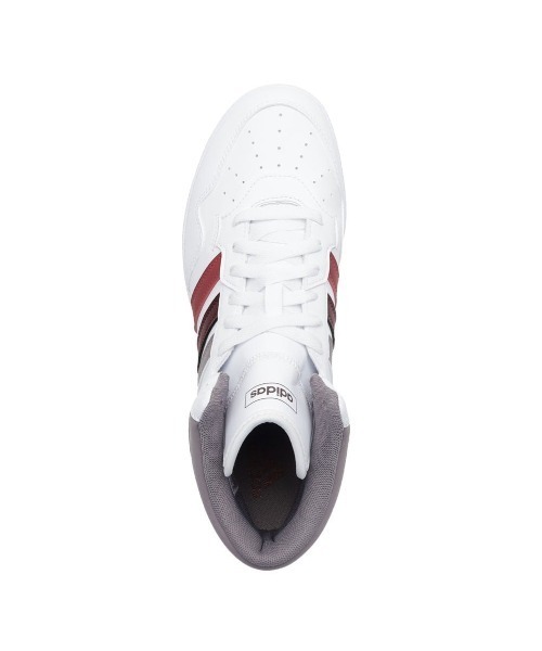 adidas(アディダス)の「【adidas】HOOPS 4.0 MID(スニーカー・メンズ・ホワイト×グレー・25.5cm/26.0cm/26.5cm/27.0cm/27.5cm/28.0cm/29.0cm)」の9枚目の写真