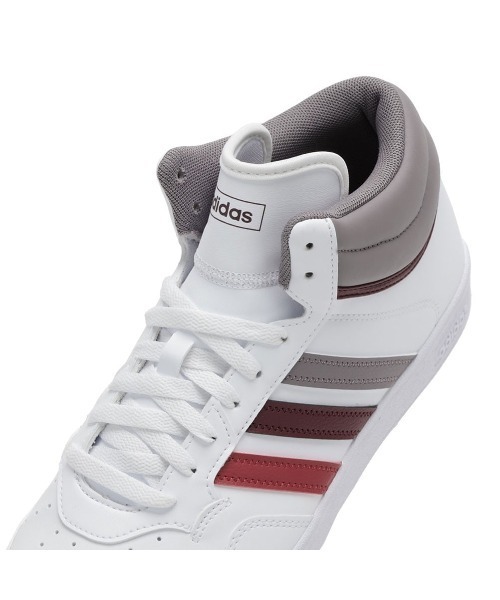 adidas(アディダス)の「【adidas】HOOPS 4.0 MID(スニーカー・メンズ・ホワイト×グレー・25.5cm/26.0cm/26.5cm/27.0cm/27.5cm/28.0cm/29.0cm)」の11枚目の写真