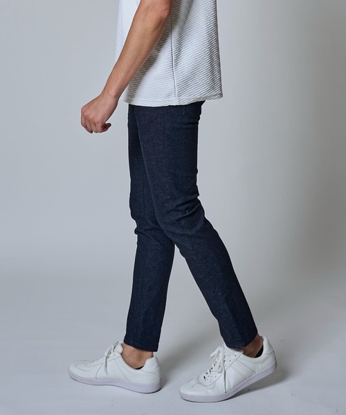 TETE HOMME（テットオム）の「テーパードスキニーデニム（デニムパンツ・メンズ・ネイビー・マルチサイズ）」の5枚目の写真