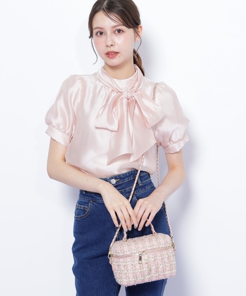JILL by JILL STUART(ジルバイジルスチュアート)の「◇ツイードキルティングバニティ(ショルダーバッグ・レディース・ピンク系その他/ブルー系その他・FREE)」の10枚目の写真