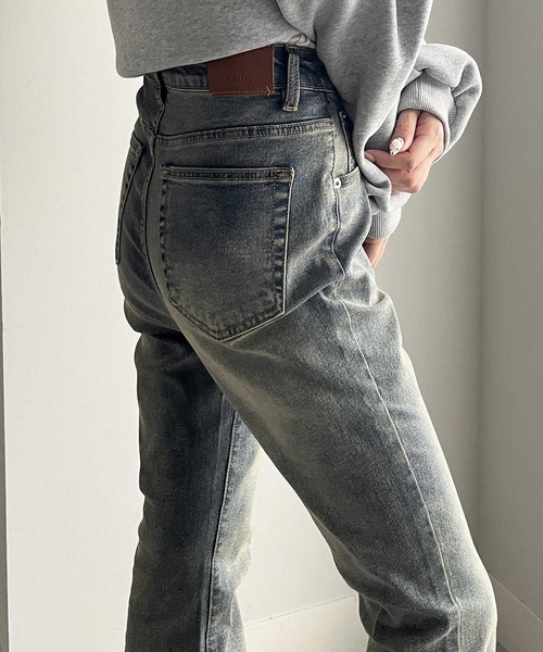 nelliy.(ネルリー)の「オリジナルパッチストレッチフレアデニムパンツ(デニムパンツ・レディース・インディゴブルー/ブルー・MEDIUM/LARGE)」の20枚目の写真