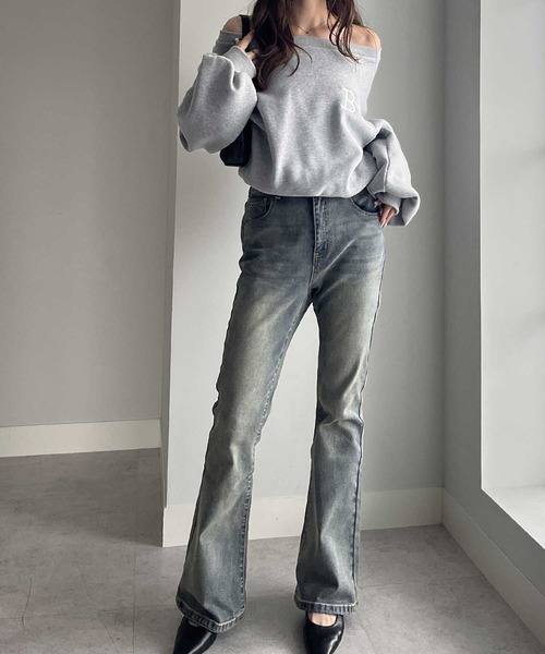 UNDERCOVER × SHANTi i ドクロ　フレア　ストレッチ　パンツ UNDERCOVER × SHANTi i ドクロ フレア ストレッチ パンツ