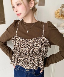 ビスチェ」に該当するトップス（レオパード柄）ファッション通販