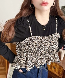 ビスチェ」に該当するトップス（レオパード柄）ファッション通販
