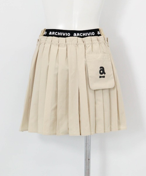 archivio(アルチビオ)の「<LADIES>プリーツドッキングスカート(スカート・レディース・ベージュ/ホワイト/レッド/ブラック・S/L/M)」の8枚目の写真