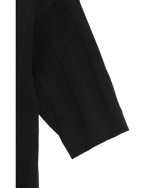 CLANE（クラネ）の「CLANE/クラネ/W FACE RIB KNIT CARDIGAN（カーディガン/ボレロ・レディース・ブラック/アイボリー・1）」の10枚目の写真