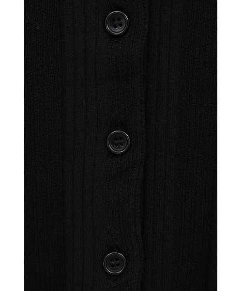 CLANE（クラネ）の「CLANE/クラネ/W FACE RIB KNIT CARDIGAN（カーディガン/ボレロ・レディース・ブラック/アイボリー・1）」の12枚目の写真