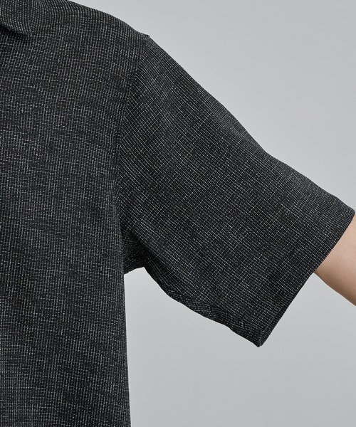 セール】サマーツイード オープンカラーシャツ 通気性（シャツ