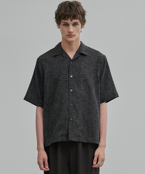 セール】サマーツイード オープンカラーシャツ 通気性（シャツ