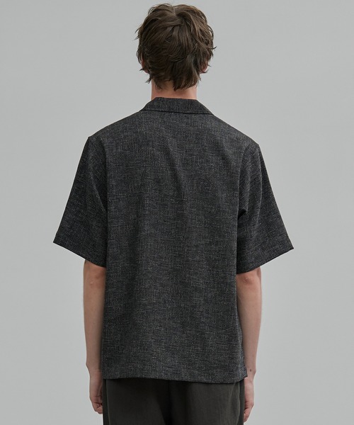 セール】サマーツイード オープンカラーシャツ 通気性（シャツ