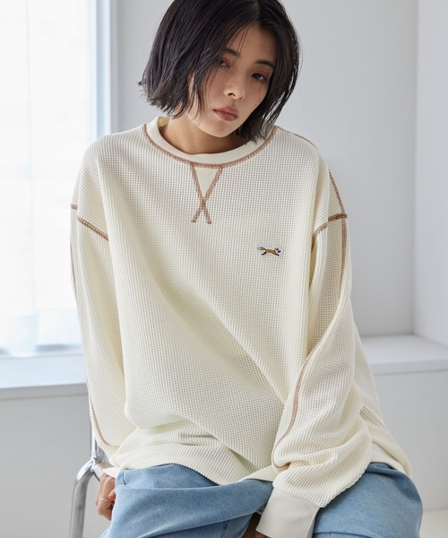 PENNEYS/ペニーズ 別注 THE FOX ワンポイントロゴ刺繍 ステッチ配色