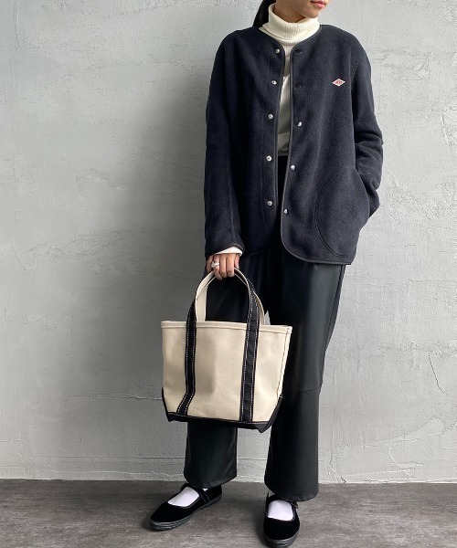 DANTON（ダントン）の「[DANTON/ダントン] フリース ノーカラージャケット（ノーカラージャケット・レディース・グレイッシュベージュ/ブラック/カーキ・44/42/40/38）」の13枚目の写真