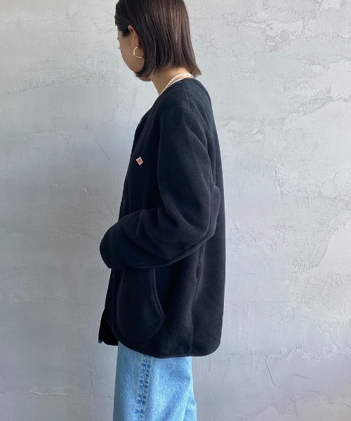 DANTON/ダントン] フリース ノーカラージャケット（ノーカラー