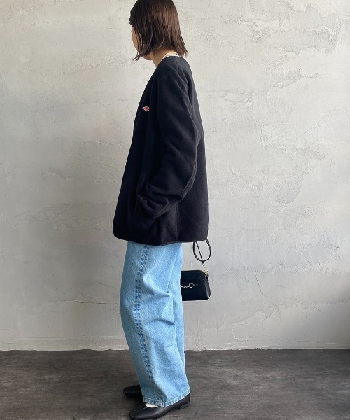 DANTON（ダントン）の「[DANTON/ダントン] フリース ノーカラージャケット（ノーカラージャケット・レディース・グレイッシュベージュ/ブラック/カーキ・44/42/40/38）」の22枚目の写真