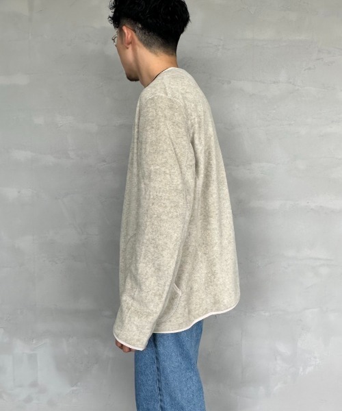 DANTON ダントン ノーカラーフリースジャケット 42 DANTON/ダントン] フリース ノーカラージャケット（ノーカラー