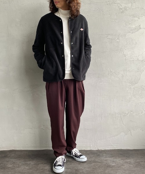 DANTON（ダントン）の「[DANTON/ダントン] フリース ノーカラージャケット（ノーカラージャケット・レディース・グレイッシュベージュ/ブラック/カーキ・44/42/40/38）」の7枚目の写真