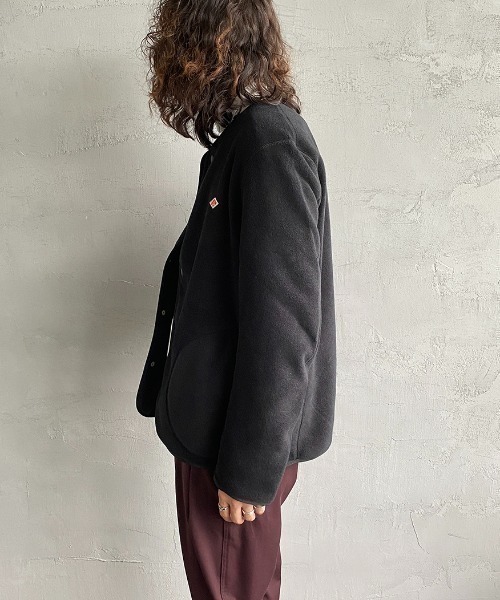 DANTON/ダントン] フリース ノーカラージャケット（ノーカラー