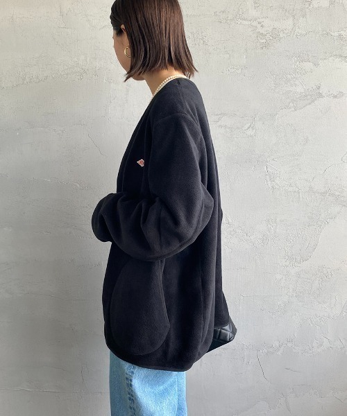 DANTON/ダントン] フリース ノーカラージャケット（ノーカラー