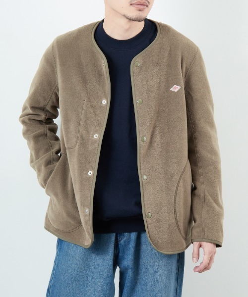 [DANTON/ダントン] フリース ノーカラージャケット DANTON/ダントン] フリース ノーカラージャケット（ノーカラー