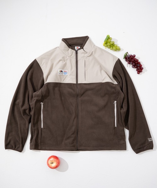 FRUIT OF THE LOOM(フルーツオブザルーム)の「【FRUIT OF THE LOOM】COZY SOFT FLEECE BLOUSON/フルジップフリースブルゾン(ブルゾン・メンズ・アイボリー/ブラック/ブラウン・XL/L/M/S)」の3枚目の写真