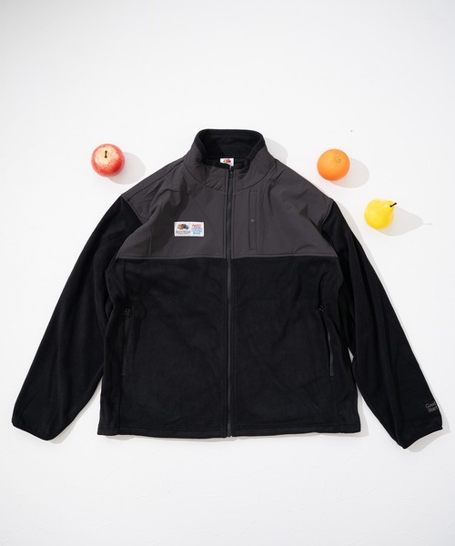 FRUIT OF THE LOOM(フルーツオブザルーム)の「【FRUIT OF THE LOOM】COZY SOFT FLEECE BLOUSON/フルジップフリースブルゾン(ブルゾン・メンズ・アイボリー/ブラック/ブラウン・XL/L/M/S)」の2枚目の写真