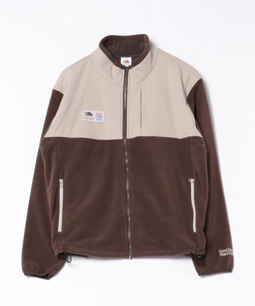 FRUIT OF THE LOOM(フルーツオブザルーム)の「【FRUIT OF THE LOOM】COZY SOFT FLEECE BLOUSON/フルジップフリースブルゾン(ブルゾン・メンズ・アイボリー/ブラック/ブラウン・XL/L/M/S)」の19枚目の写真