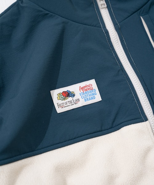 FRUIT OF THE LOOM(フルーツオブザルーム)の「【FRUIT OF THE LOOM】COZY SOFT FLEECE BLOUSON/フルジップフリースブルゾン(ブルゾン・メンズ・アイボリー/ブラック/ブラウン・XL/L/M/S)」の12枚目の写真