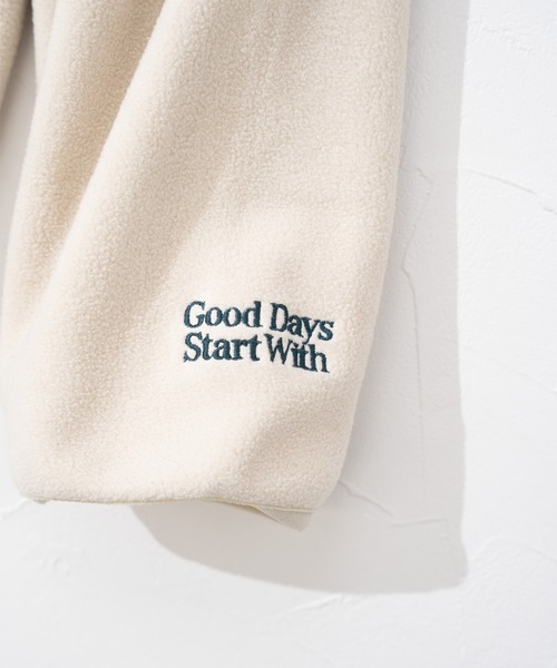 FRUIT OF THE LOOM(フルーツオブザルーム)の「【FRUIT OF THE LOOM】COZY SOFT FLEECE BLOUSON/フルジップフリースブルゾン(ブルゾン・メンズ・アイボリー/ブラック/ブラウン・XL/L/M/S)」の15枚目の写真