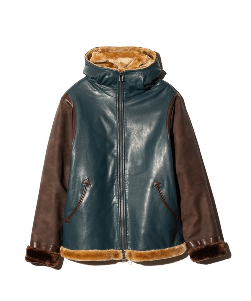 Synth Mouton Hooded Jacket / シンセムートンフーデッドジャケット