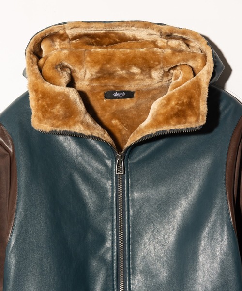 Synth Mouton Hooded Jacket / シンセムートンフーデッドジャケット